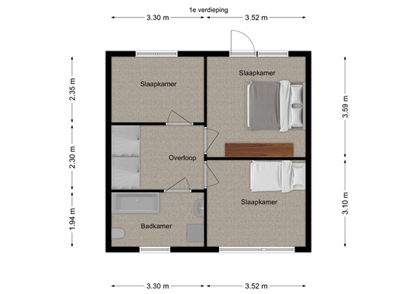 Van der Duinstraat 30, 5161 BP Sprang-Capelle - 2 - Plattegrond EV.jpg