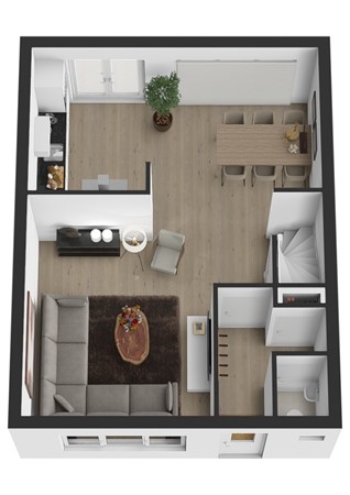 Floreffestraat 29, 4251 GM Werkendam - Plattegrond 3D Floreffestraat 29 Werkendam Begane grond.jpg