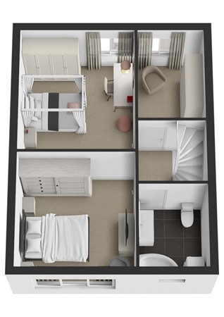 Floreffestraat 29, 4251 GM Werkendam - Plattegrond 3D Floreffestraat 29 Werkendam Verdieping.jpg