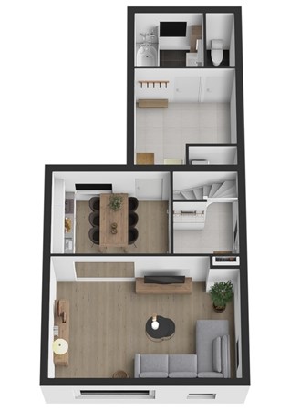 Zandsteeg 34, 4255 SH Nieuwendijk - Plattegrond 3D Zandsteeg 34 Nieuwendijk NB Begane grond.jpg