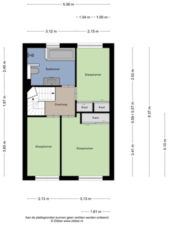 Uithof 16, 4261 LP Wijk en Aalburg - Plattegrond Uithof 16 Wijk en Aalburg Verdieping.jpg