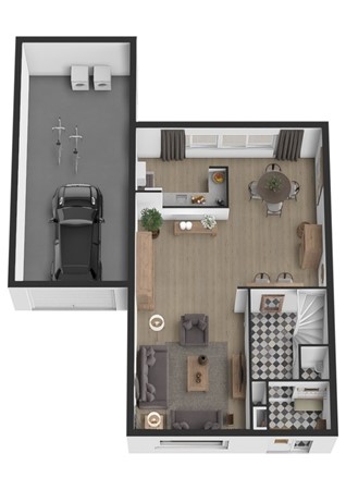 Guldenaerde 49, 4283 HD Giessen - Plattegrond 3D Guldenaerde 49 Giessen Begane grond.jpg