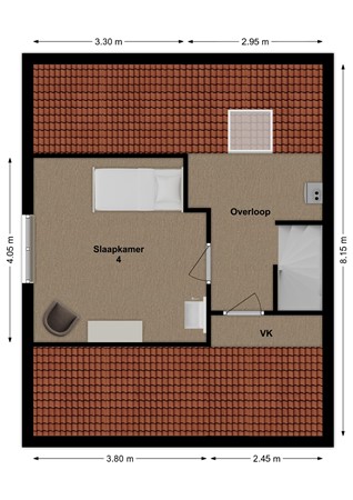 Guldenaerde 49, 4283 HD Giessen - Plattegrond Guldenaerde 49 Giessen Zolder.jpg