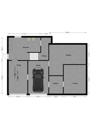 Kurenpolderweg 5, 4273 LA Hank - Plattegrond Kurenpolderweg 5 Hank Souterrain.jpg