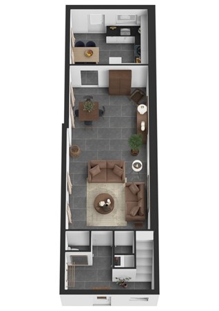 Mr S. Naaijenstraat 3, 4281 NL Andel - Plattegrond 3D Meester S. Naaijenstraat 3 Andel Begane grond.jpg
