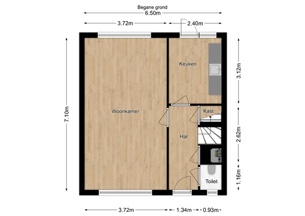 Van Raveschotstraat 12, 5161 AG Sprang-Capelle - 16 - Plattegrond BG.jpg