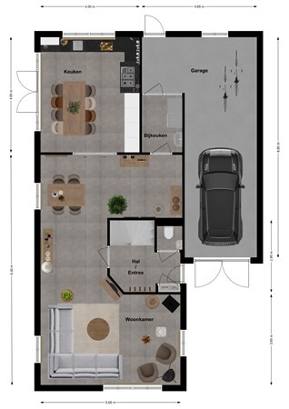 Stoep 1, 4284 VD Rijswijk - Plattegrond Stoep 1 Rijswijk NB Begane grond.jpg