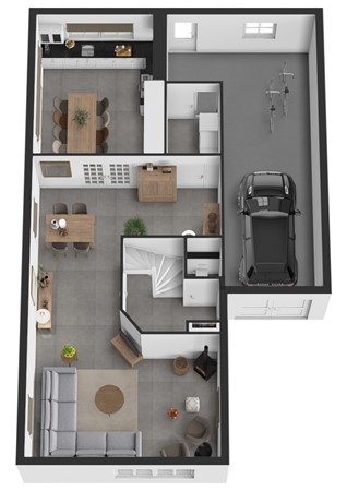 Stoep 1, 4284 VD Rijswijk - Plattegrond 3D Stoep 1 Rijswijk NB Begane grond.jpg