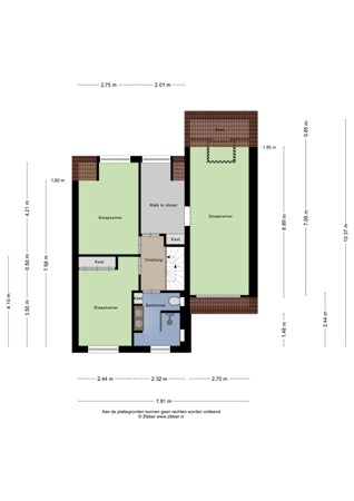 Zalmstraat 6, 4285 XX Woudrichem - Plattegrond Zalmstraat 6 Woudrichem Verdieping.jpg
