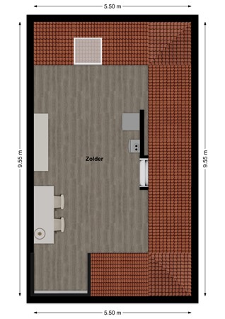 Richter 46, 4251 DB Werkendam - Plattegrond Richter 46 Werkendam Zolder.jpg