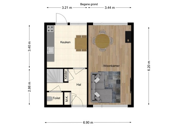 Jan Jannenstraat 8, 5161 TG Sprang-Capelle - 1 - Plattegrond BG.jpg