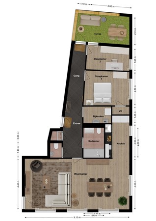 Van der Loostraat 35, 4264 RP Veen - Plattegrond Van der Loostraat 35 Veen.jpg