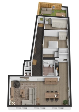 Van der Loostraat 35, 4264 RP Veen - Plattegrond 3D Van der Loostraat 35 Veen.jpg