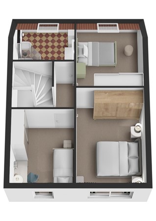 Bereklauw 1, 4251 KP Werkendam - Plattegrond 3D Bereklauw 1 Werkendam Verdieping.jpg