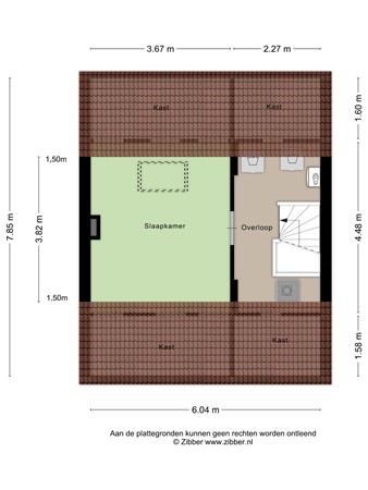 Juliana van Stolbergstraat 69, 4264 SV Veen - Plattegrond Juliana van Stolbergstraat 69 Veen Zolder.jpg