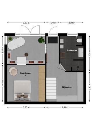 Dorpsstraat 60, 4271 AD Dussen - Plattegrond Dorpsstraat 60 Dussen Souterrain.jpg
