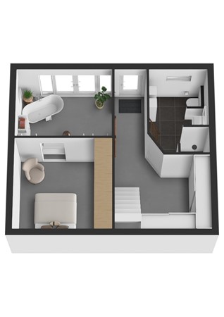 Dorpsstraat 60, 4271 AD Dussen - Plattegrond 3D Dorpsstraat 60 Dussen Souterrain.jpg