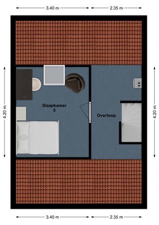 Wethouder de Joodestraat 41, 4285 CC Woudrichem - Plattegrond Wethouder de Joodestraat 41 Woudrichem Zolder.jpg