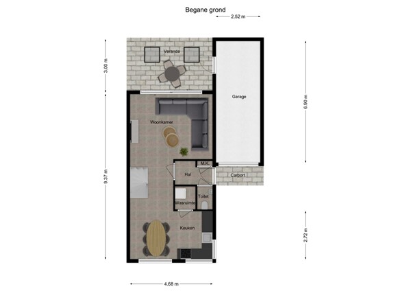 Turfvaert 14, 5171 MG Kaatsheuvel - 1 - Plattegrond BG.jpg