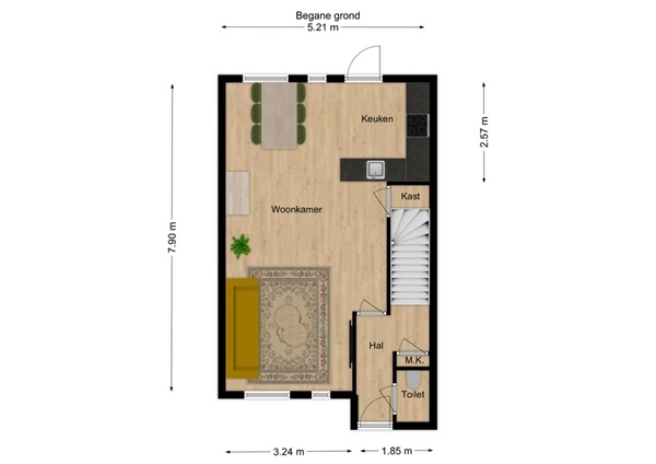 Lijster 48, 5161 ST Sprang-Capelle - 1 - Plattegrond BG.jpg