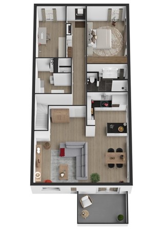 Nieuwe Es 57, 4254 AW Sleeuwijk - Plattegrond 3D Nieuwe Es 57 Sleeuwijk Begane grond.jpg
