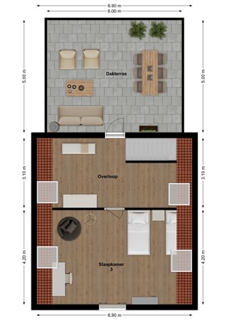 Nieuwe Es 57, 4254 AW Sleeuwijk - Plattegrond Nieuwe Es 57 Sleeuwijk Verdieping.jpg