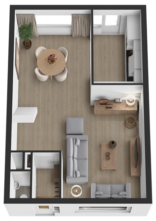 Elzenstraat 52, 5306 XM Brakel - Plattegrond 3D Elzentraat 52 Brakel Begane grond.jpg