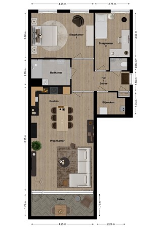 Terreplein 120, 4931 DL Geertruidenberg - Plattegrond Terreplein 120 Geertruidenberg.jpg