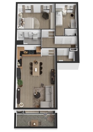 Terreplein 120, 4931 DL Geertruidenberg - Plattegrond 3D Terreplein 120 Geertruidenberg.jpg