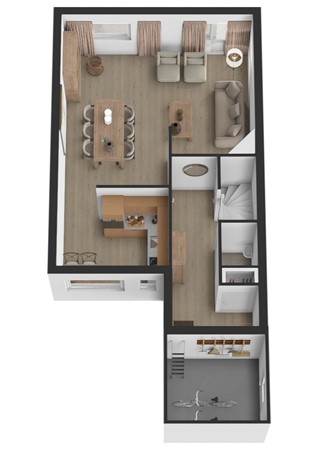 Van Hogendorpstraat 15, 4286 BJ Almkerk - Plattegrond 3D Van Hogendorpstraat 15 Almkerk Begane grond.jpg