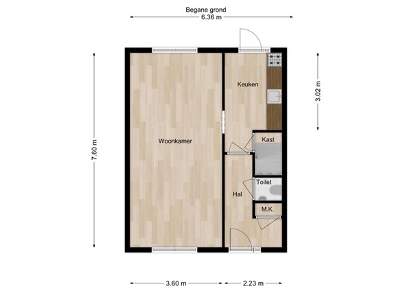 Hans Memlincstraat 2, 5171 AP Kaatsheuvel - 17 - Plattegrond BG.jpg