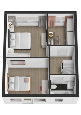 De Ridderstraat 8, 4286 BR Almkerk - Plattegrond 3D De Ridderstraat 8 Almkerk Verdieping.jpg