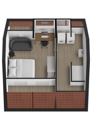 De Ridderstraat 8, 4286 BR Almkerk - Plattegrond 3D De Ridderstraat 8 Almkerk Zolder.jpg