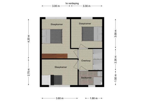 Kastanjestraat 17, 5143 CZ Waalwijk - 2 - Plattegrond EV.jpg