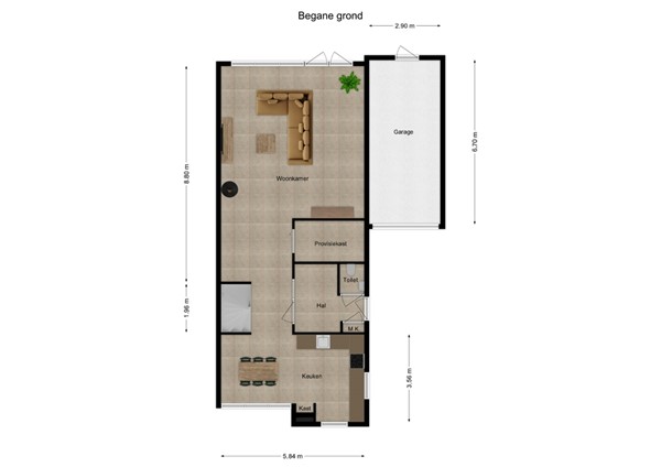 President Kennedyplein 12, 5171 BW Kaatsheuvel - 1 - Plattegrond BG.jpg