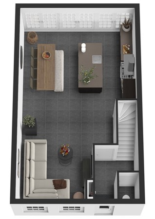 Hoogstraat 24, 4285 AH Woudrichem - Plattegrond 3D Hoogstraat 24 Woudrichem Begane grond.jpg
