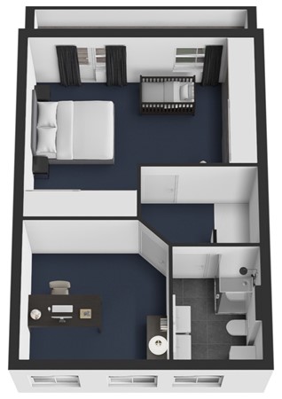 Hoogstraat 24, 4285 AH Woudrichem - Plattegrond 3D Hoogstraat 24 Woudrichem Verdieping.jpg