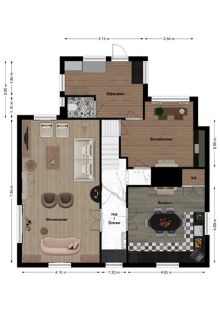 Rijksweg 69, 4255 GG Nieuwendijk - Plattegrond Rijksweg 69 Nieuwendijk Begane grond.jpg