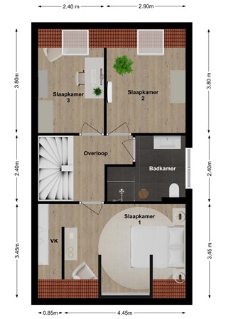 Bollenhoef 20, 4266 EW Eethen - Plattegrond Bollenhoef 20 Eethen Verdieping.jpg