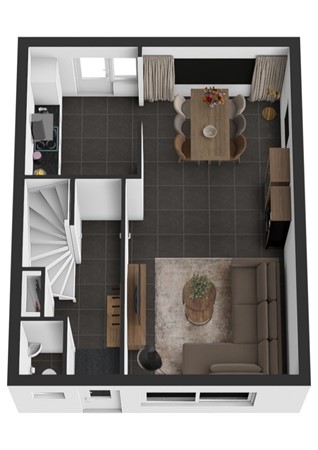 Papaver 23, 4251 JM Werkendam - Plattegrond 3D Papaver 23 Werkendam Begane grond.jpg