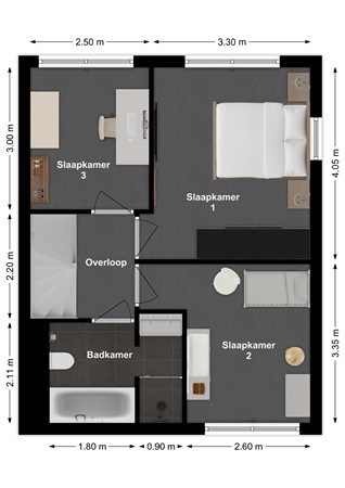 Papaver 23, 4251 JM Werkendam - Plattegrond Papaver 23 Werkendam Verdieping.jpg