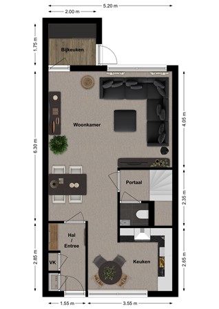 Bladriet 11, 4251 DL Werkendam - Plattegrond Bladriet 11 Werkendam Begane grond.jpg