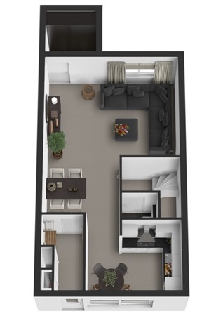 Bladriet 11, 4251 DL Werkendam - Plattegrond 3D Bladriet 11 Werkendam Begane grond.jpg