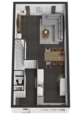 Sportlaan 13, 4286 ES Almkerk - Plattegrond 3D Sportlaan 13 Almkerk Begane grond.jpg