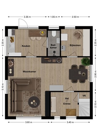 Doctor C.J.K. v Aalststr 21, 5308 KJ Aalst - Plattegrond Doktor C.J.K. van Aalststraat 21 Aakst Begane grond.jpg