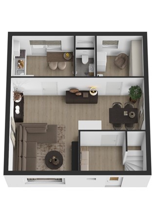 Doctor C.J.K. v Aalststr 21, 5308 KJ Aalst - Plattegrond 3D Doktor C.J.K. van Aalststraat 21 Aakst Begane grond.jpg