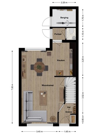 Middelvaart 34, 4285 WS Woudrichem - Plattegrond Middelvaart 34 Woudrichem Begane grond.jpg