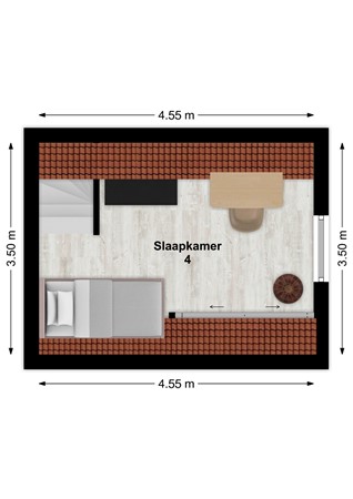 Rijksstraatweg 125, 4254 XD Sleeuwijk - Plattegrond Rijksstraatweg 125 Sleeuwijk zolder.jpg