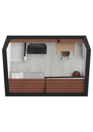 Rijksstraatweg 125, 4254 XD Sleeuwijk - Plattegrond 3D Rijksstraatweg 125 Sleeuwijk Zolder.jpg