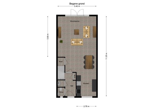 Haagwinde 1, 5161 XM Sprang-Capelle - 1 - Plattegrond BG.jpg